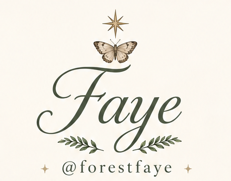 Faye @forestfaye with a butterfly, star and delicate fern details